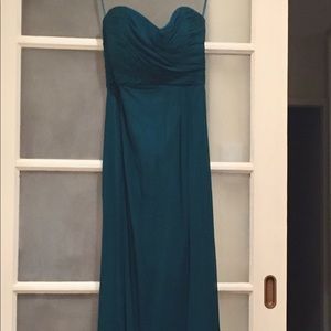 Amsale green gown